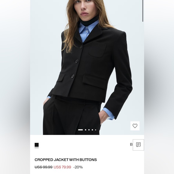 NWT Mango Black Blazer SMALL - Picture 11 of 11